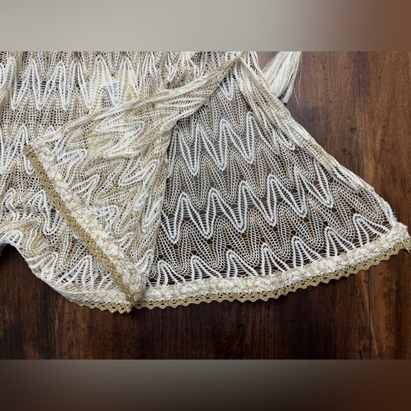 Ramy Brook Cream and Gold Swim Coverup - Picture 6 of 14